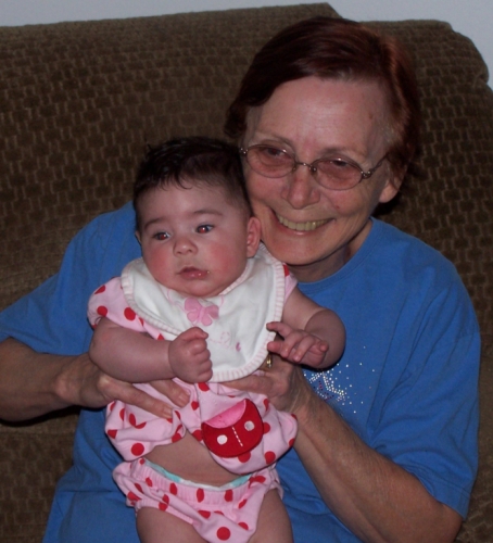 Carol with Great Grand-Baby